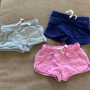 Baby Girls Shorts Lots - 6-9 months - Oshkosh and Carters - VGUC
